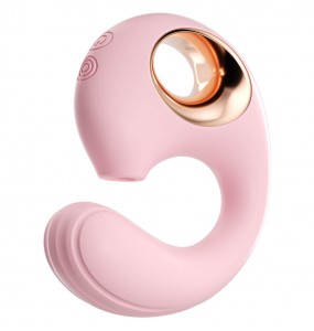 MizzZee - Dolphin Suction Vibrator (Chargeable - Pink)